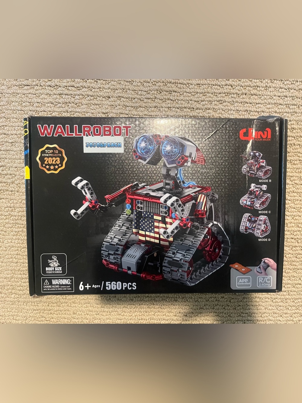 WallRobot 4in1 Remote & App Controlled Robot building set